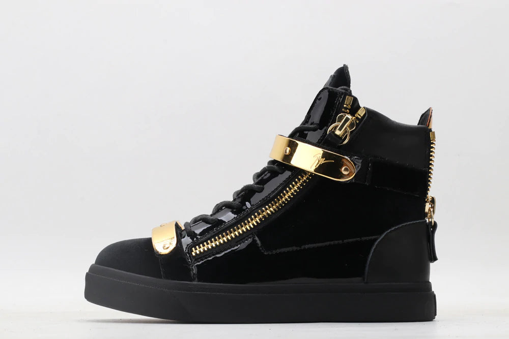 ZANOTTI TOTAL BLACK CAMOSCIO TAGLIA 40