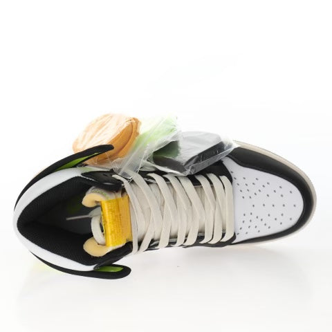Air Jordan 1 Retro High White Black Volt University Gold