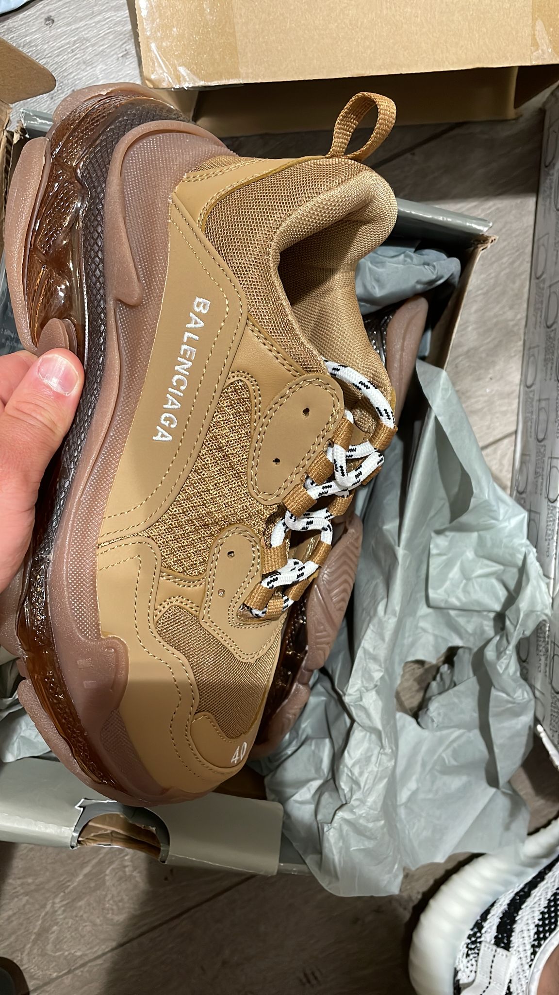 Balenciaga Triple S Marrone taglia 40