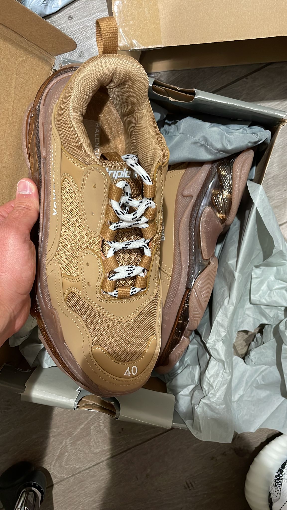 Balenciaga Triple S Marrone taglia 40