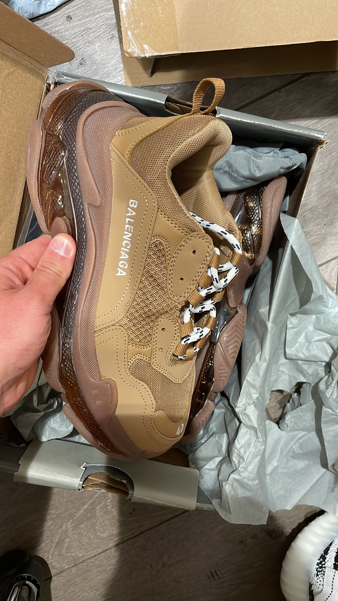 Balenciaga Triple S Marrone taglia 40