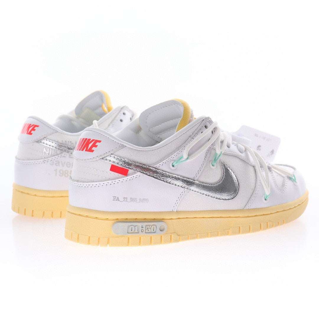 Nike x Off-White Dunk Low White&Yellow