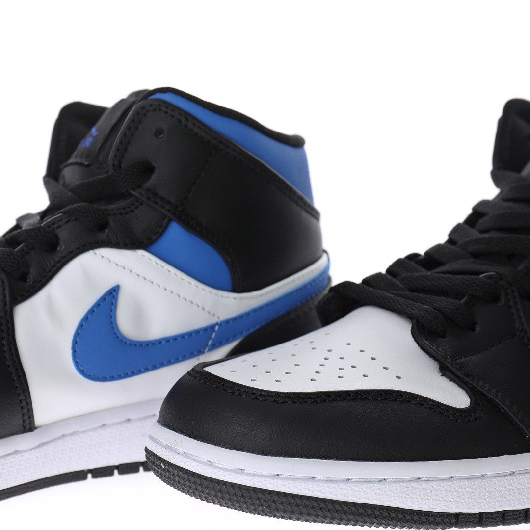 Air Jordan 1 Mid White Racer Blue