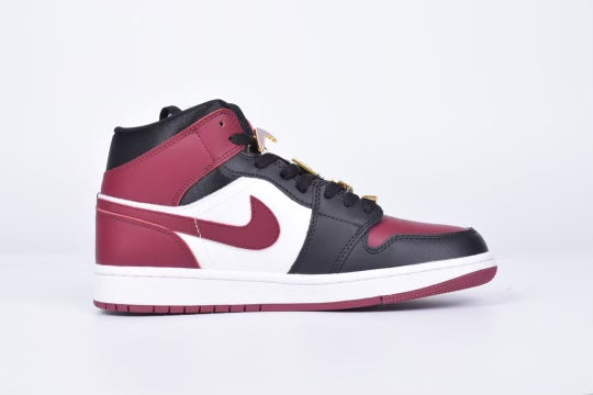 Air Jordan 1 Mid SE Black Dark Beetroot