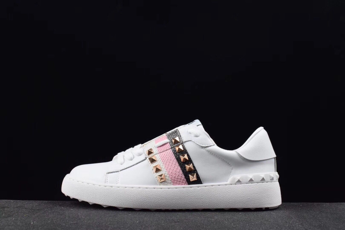 Valentino Bianche Striscie nere&bianche Rockstud
