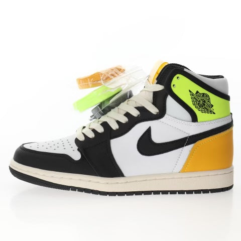Air Jordan 1 Retro High White Black Volt University Gold