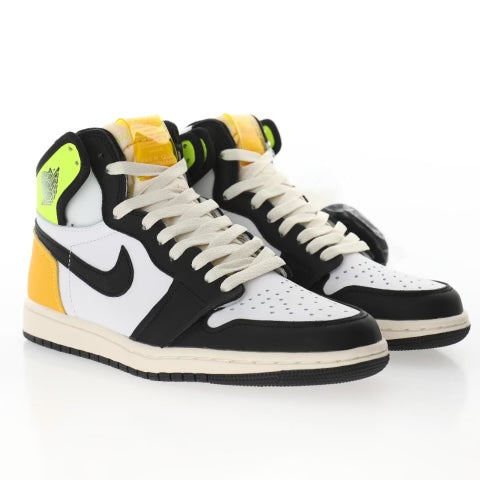 Air Jordan 1 Retro High White Black Volt University Gold