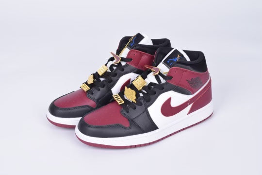 Air Jordan 1 Mid SE Black Dark Beetroot