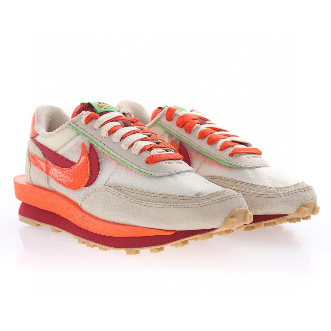Nike LD Waffle sacai Clot Net Orange