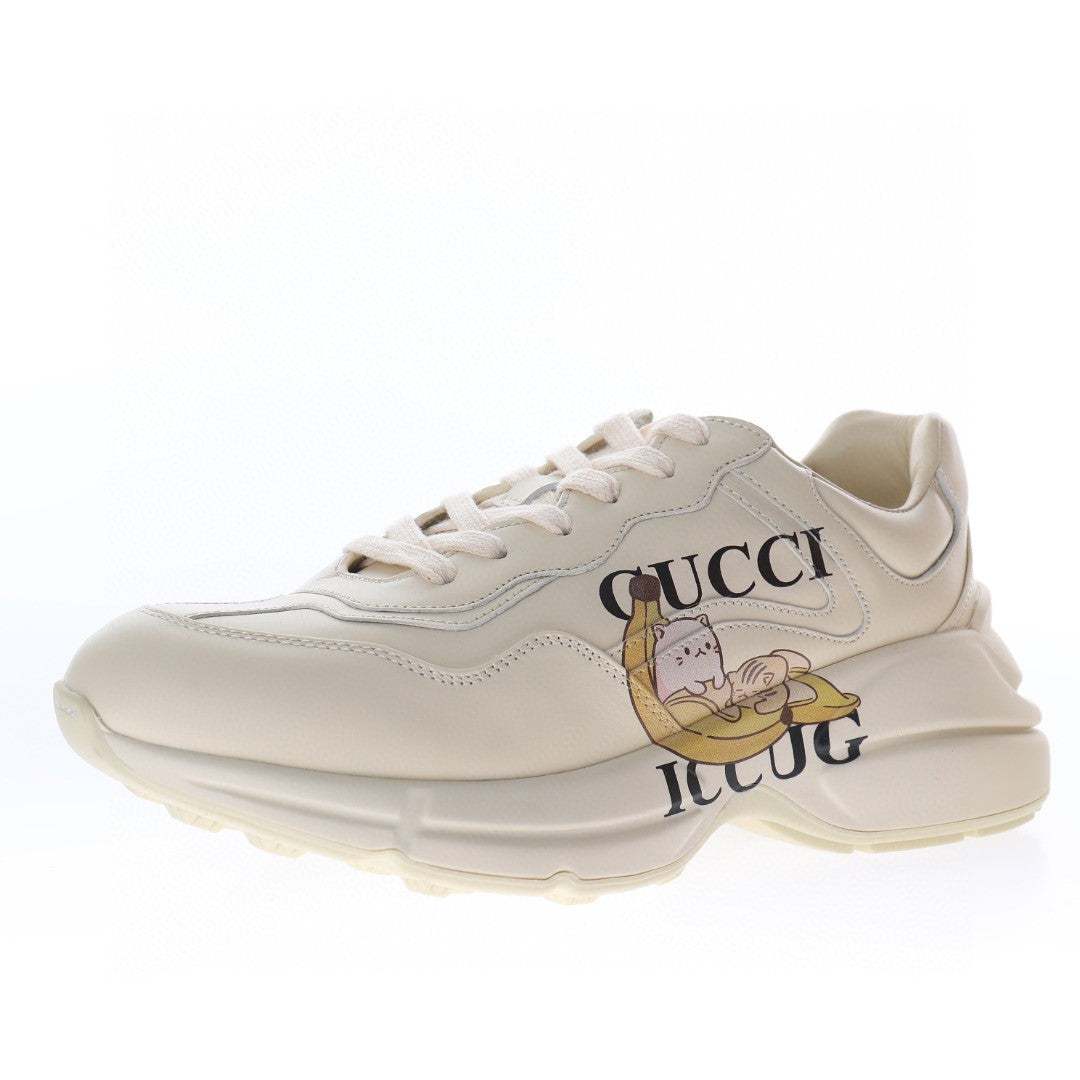 Gucci Rhyton White Gatto e Banana