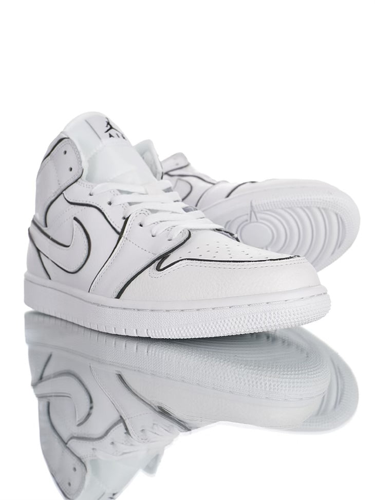 Air Jordan 1 Mid Iridescent Reflective White