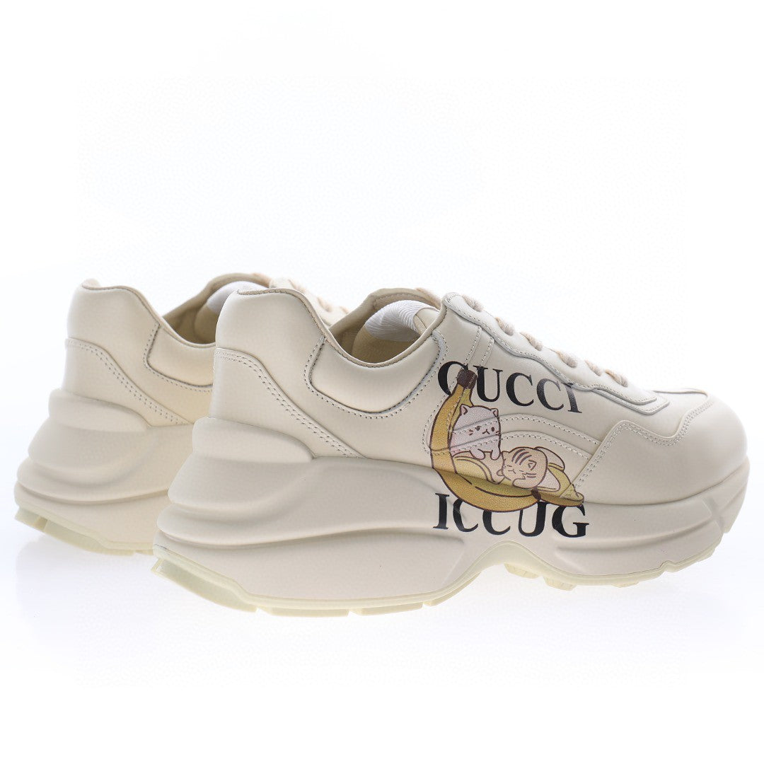 Gucci Rhyton White Gatto e Banana