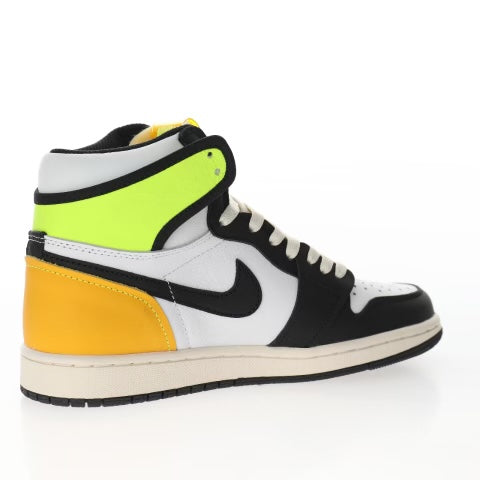 Air Jordan 1 Retro High White Black Volt University Gold
