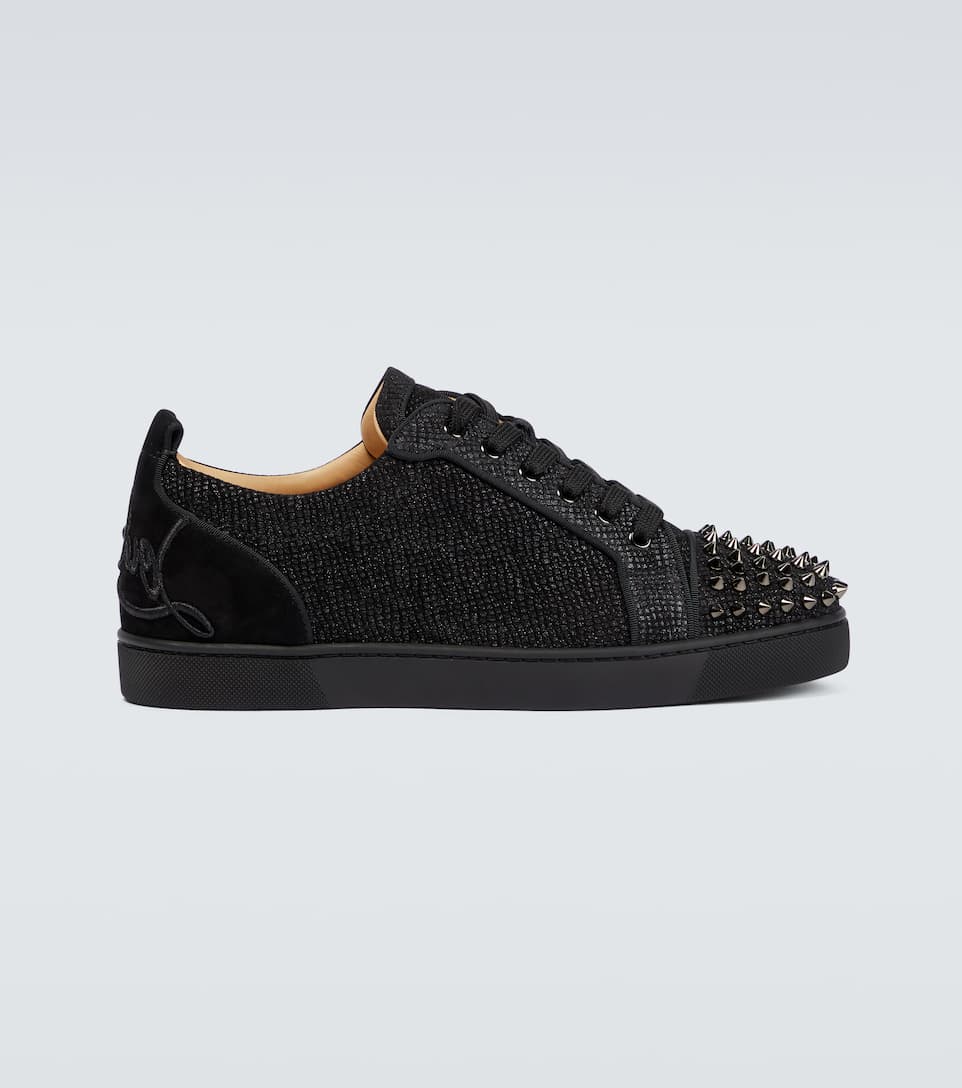 Christian Louboutin Black Low Brillantinate