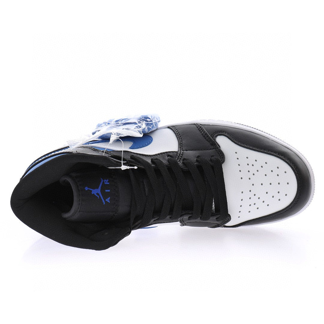 Air Jordan 1 Mid White Racer Blue