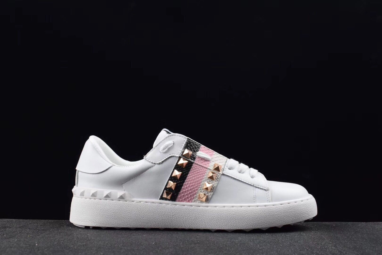 Valentino Bianche Striscie nere&bianche Rockstud