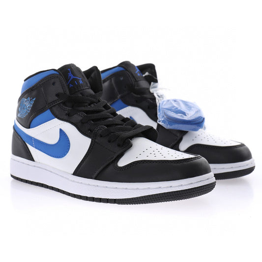Air Jordan 1 Mid White Racer Blue