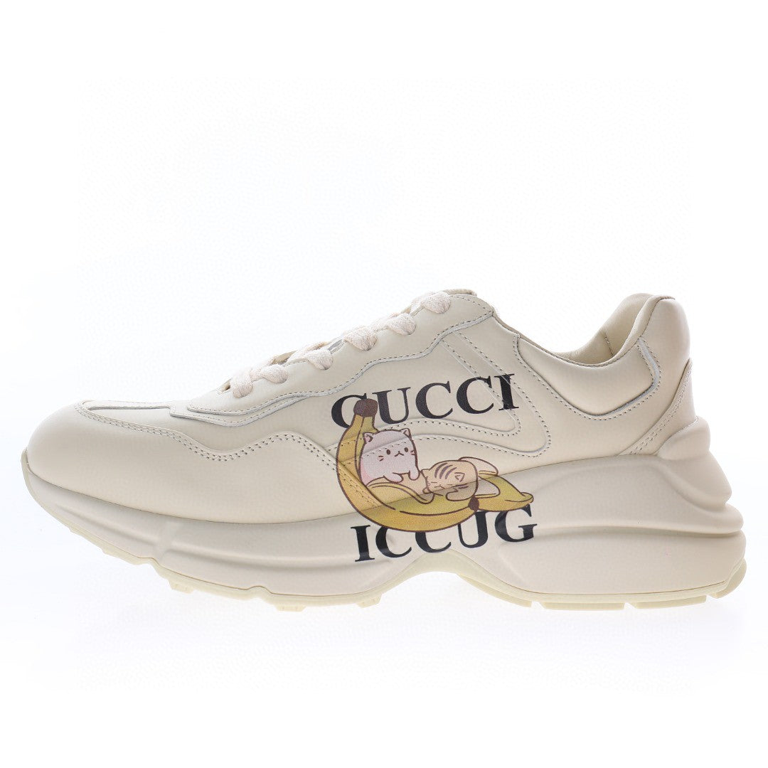 Gucci Rhyton White Gatto e Banana