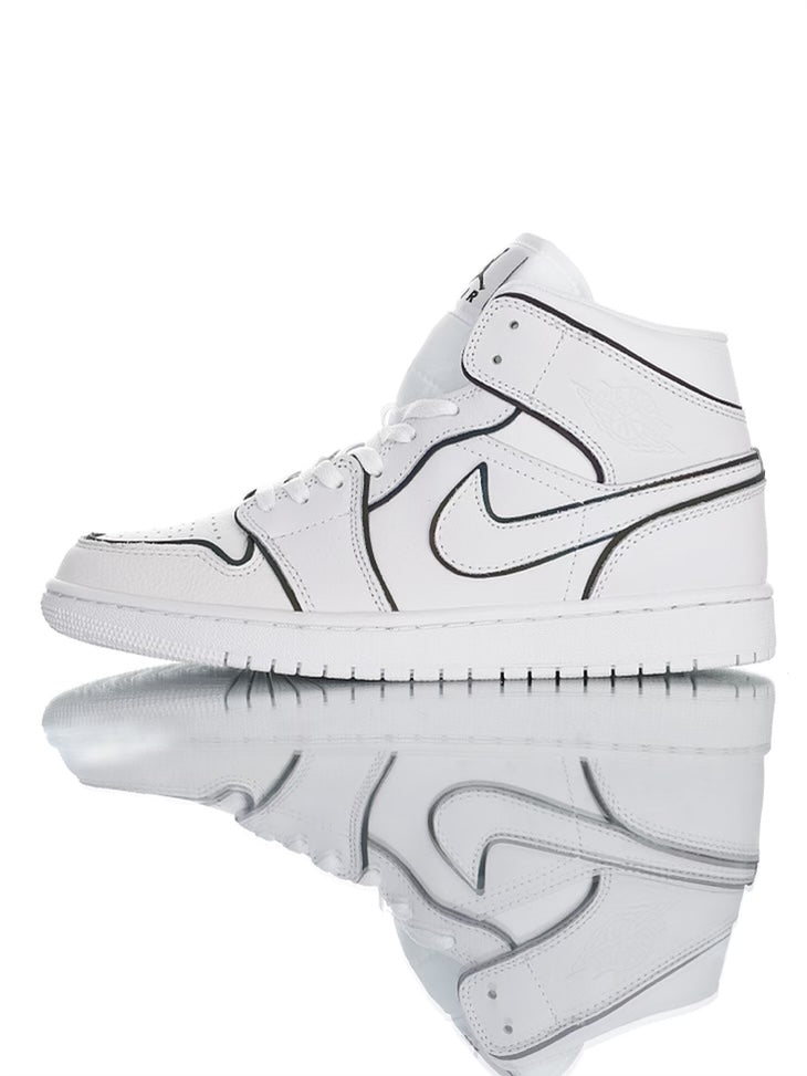 Air Jordan 1 Mid Iridescent Reflective White
