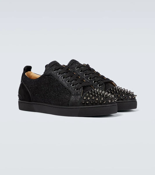 Christian Louboutin Black Low Brillantinate