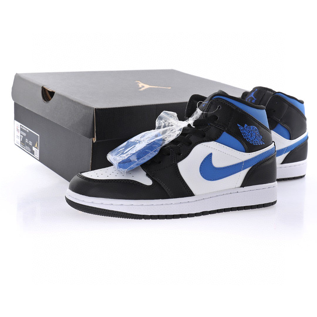 Air Jordan 1 Mid White Racer Blue