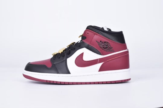 Air Jordan 1 Mid SE Black Dark Beetroot