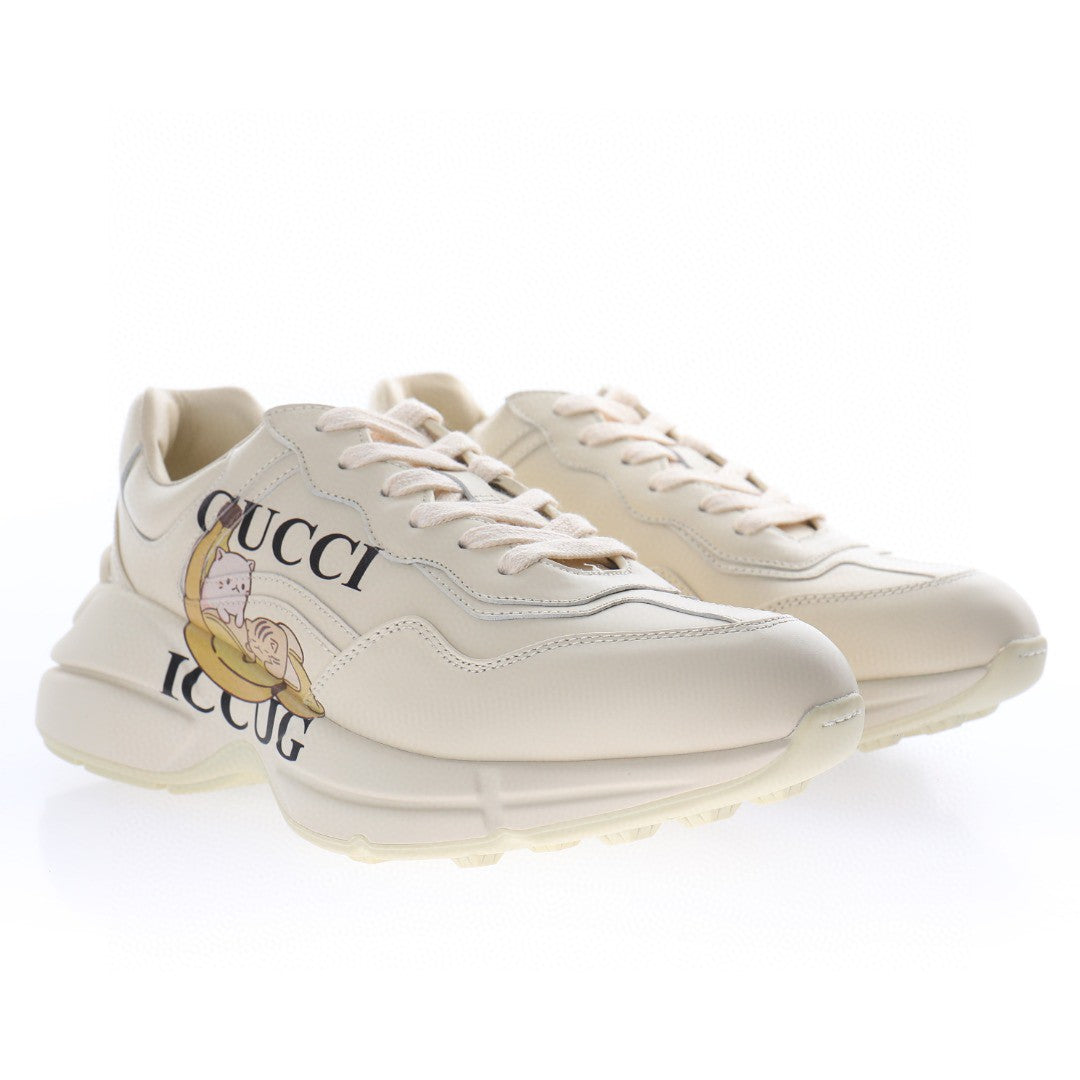 Gucci Rhyton White Gatto e Banana