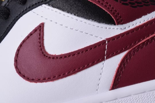 Air Jordan 1 Mid SE Black Dark Beetroot