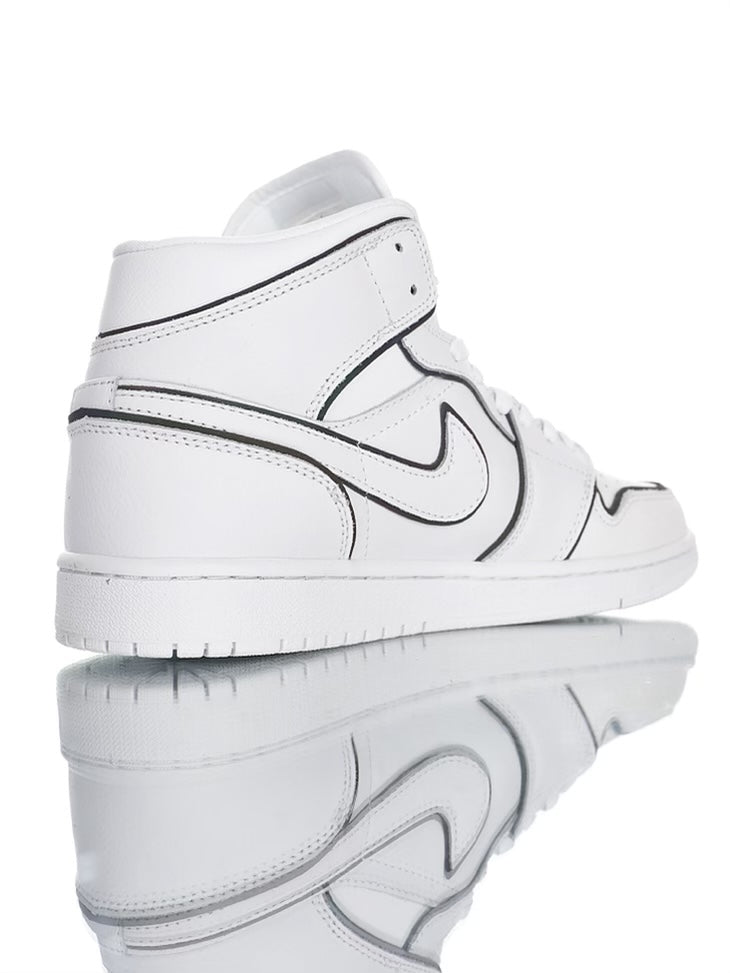 Air Jordan 1 Mid Iridescent Reflective White
