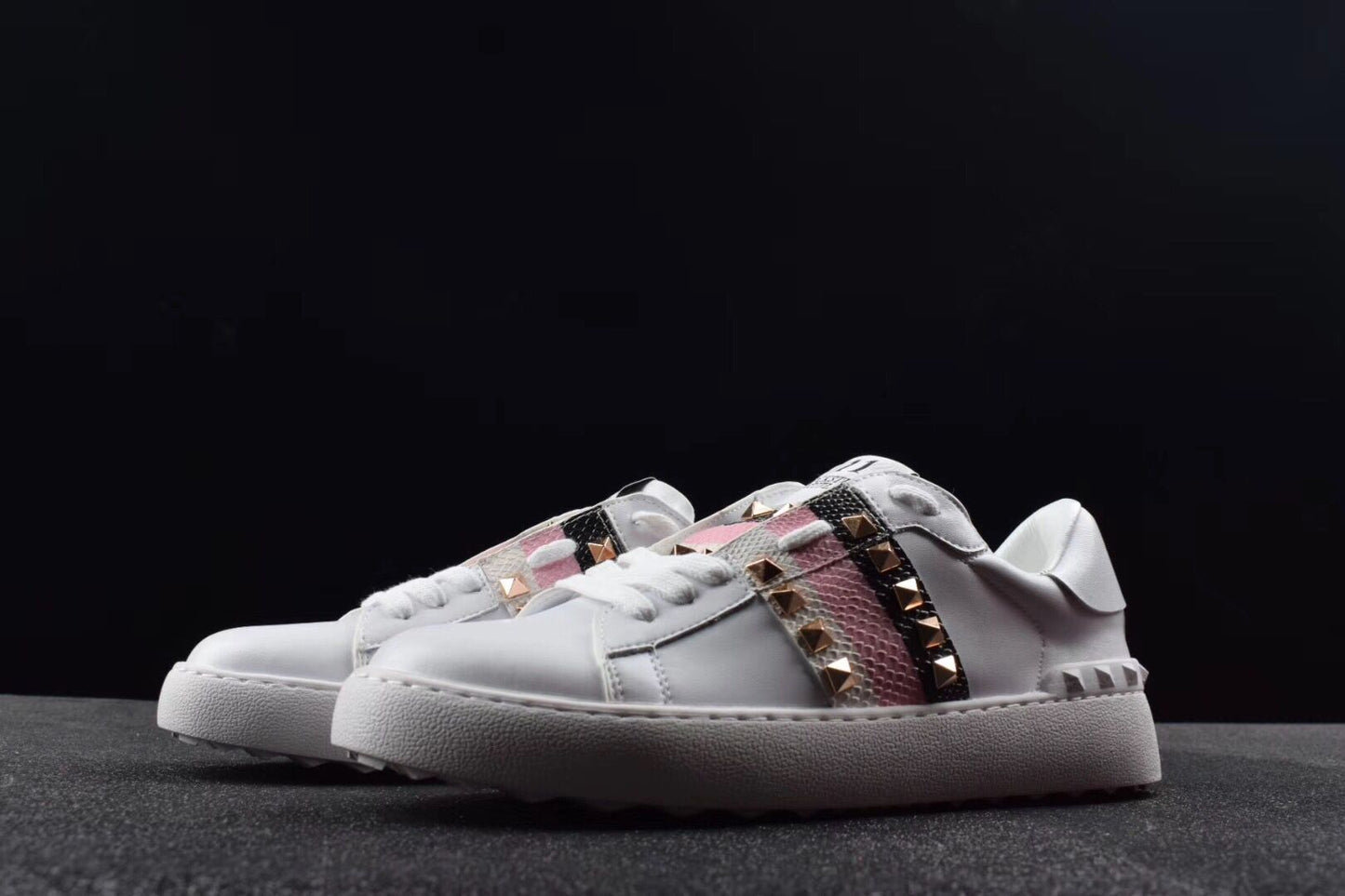 Valentino Bianche Striscie nere&bianche Rockstud