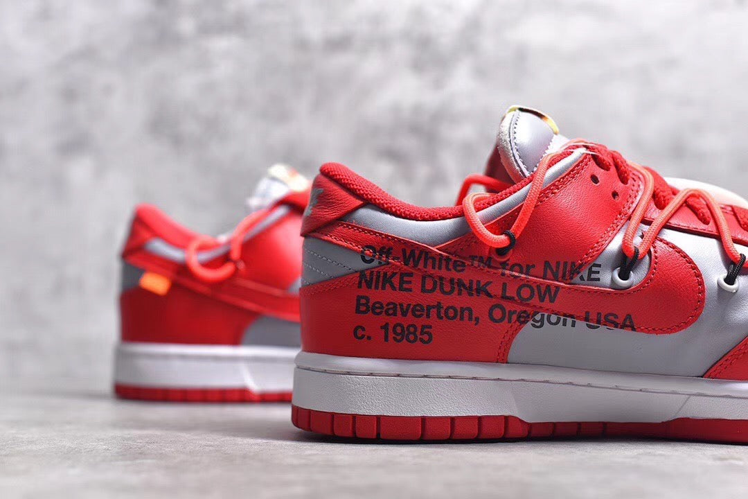 Nike Dunk Low Off-White University Red
